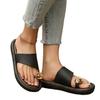 Elegant Metal Toe Flat Sandals for Women Summer 2025 Beach & Casual Wear