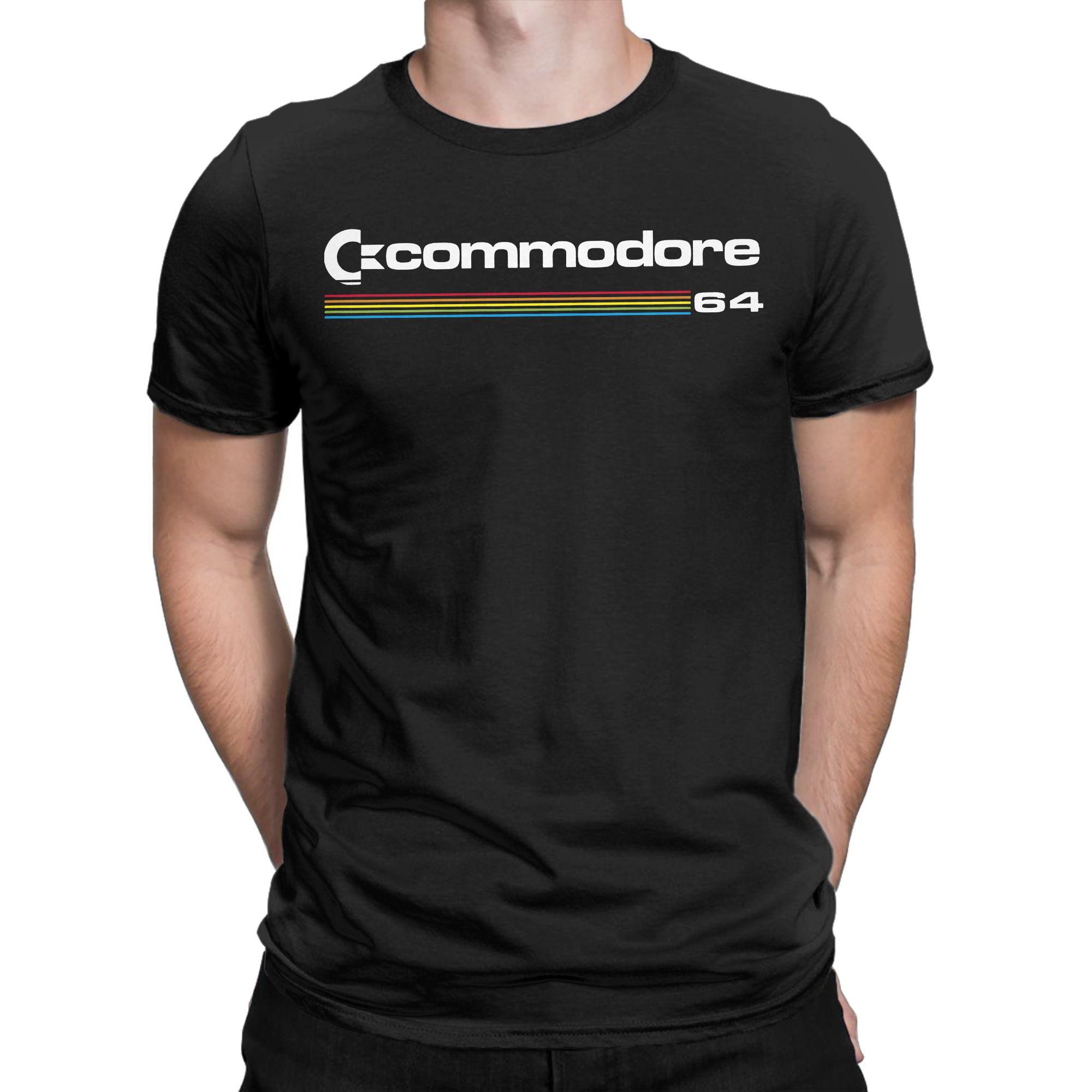 

Commodore 64 Vintage T Shirts for Men 100% Cotton Funny T-Shirts Crewneck Tee Shirt Short Sleeve Tops 4XL 5XL 6XL - Men s Su... S