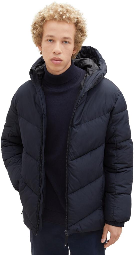 Winter Jacket Tom Tailor Denim Puffer Jacket With Recycled Polyester (1037386) Sky Captain Blue