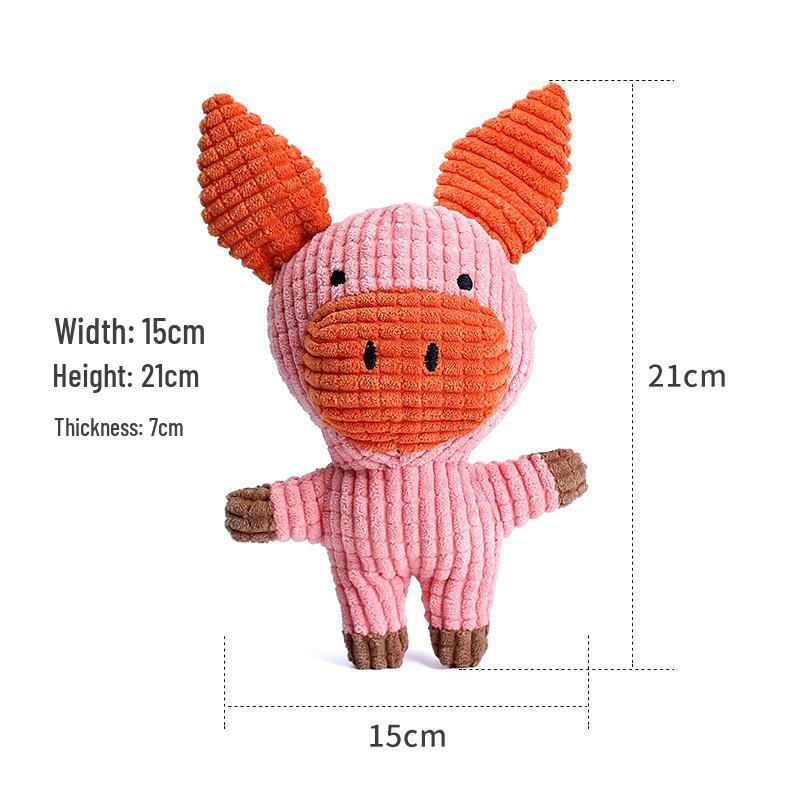 Popular Plush Pet Toy Set - Durable, Sounding Chew Toys for Dogs & Cats, Self-Entertainment & Boredom Relief