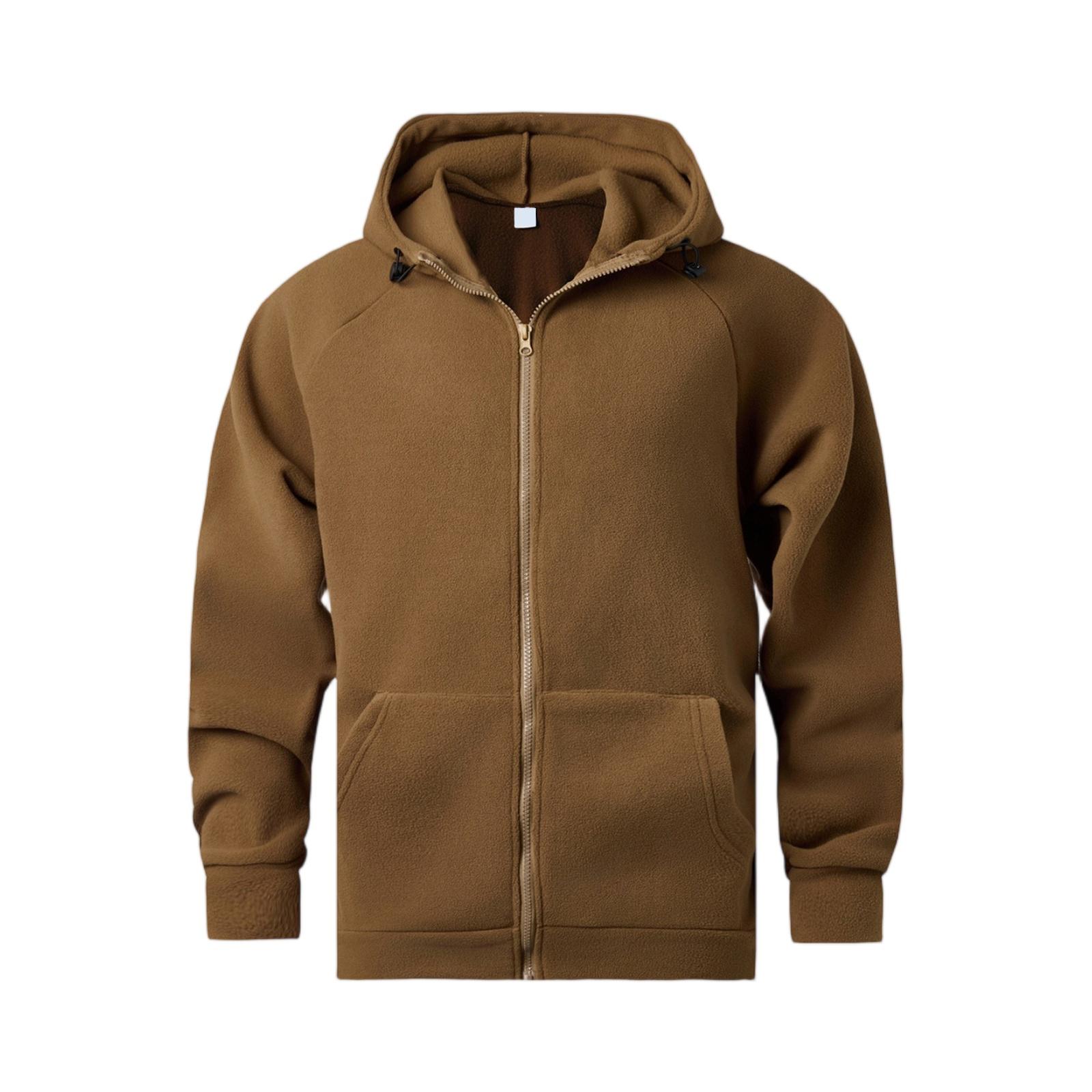 

Men s Cargo Hooded Zip-Up Jacket | Multi-Pocket, Outdoor & Casual Sports Sweatshirt L