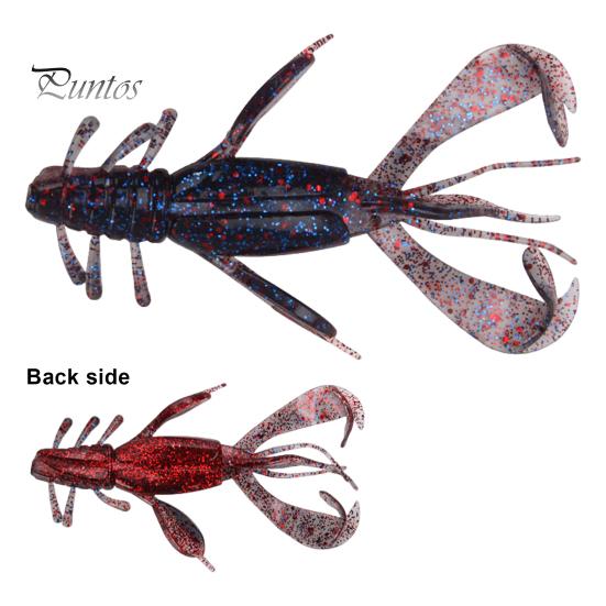 4Pcs 10CM/10G Soft Crayfish Lure with Sequins Realistic PVC Bionic Artificial Shrimp Bait Freshwater Saltwater Bass Trout Fishing Accessories