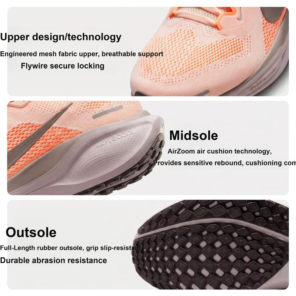 Nike  Air Zoom Pegasus 41 Guava Ice Cave Stone Orange Women Sneakers Cave-Stone-Orange FD2723-802