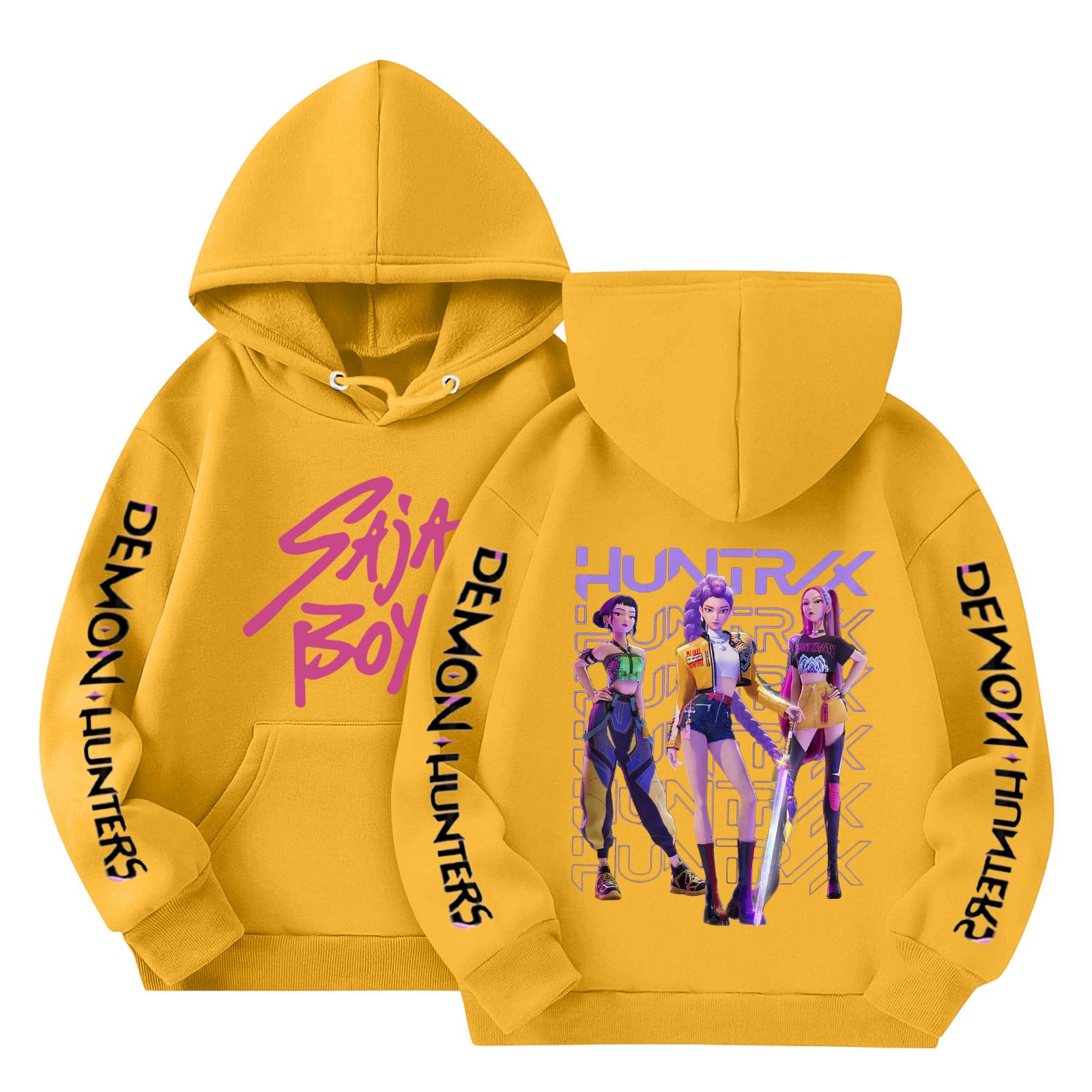 

Толстовки для девочек-подростков, толстовки с длинным рукавом, пуловер с завязками, симпатичная толстовка большого размера 160 жёлтый