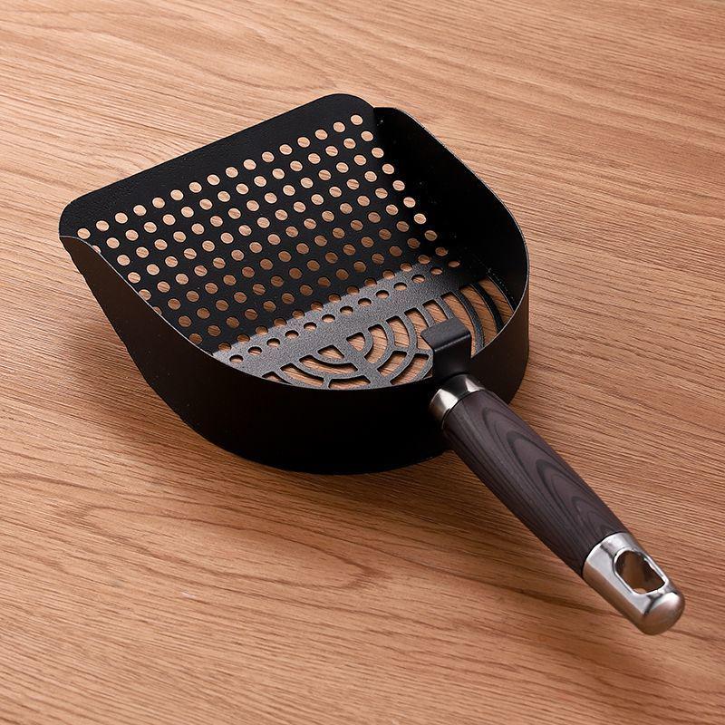 Deluxe Stainless Steel Cat Litter Scoop for Tofu and Mineral Litter - Fine Hole Design