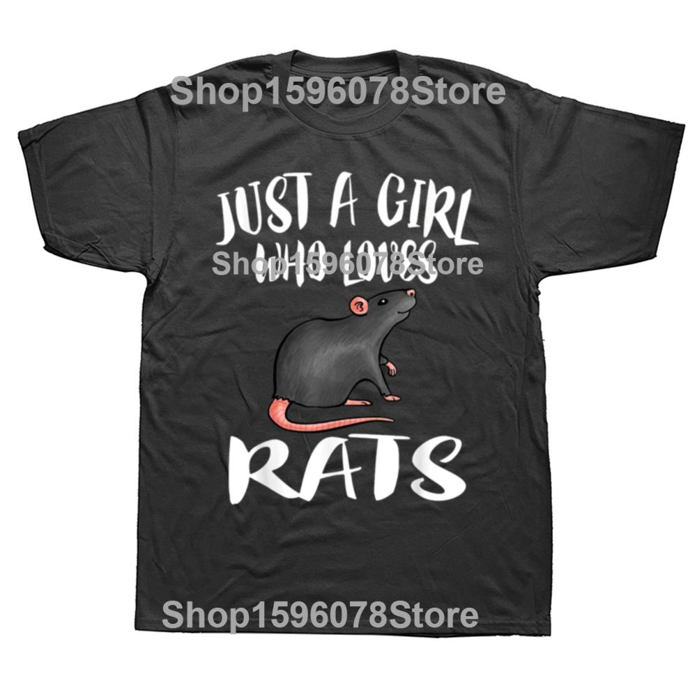 Summer Funny Mother of Rats Men T Shirt Streetwear Casual Short Sleeve Print Cotton Hip Hop Casual Rat Mom T-shirt Tops Tee