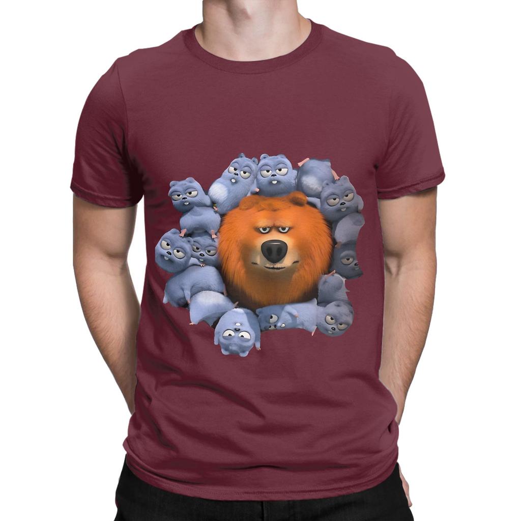 A gift for kids and adult funny gift for Funny Graphic 100 Cotton TShirt Grizzy and the Lemmings Tops Tees For Unisex