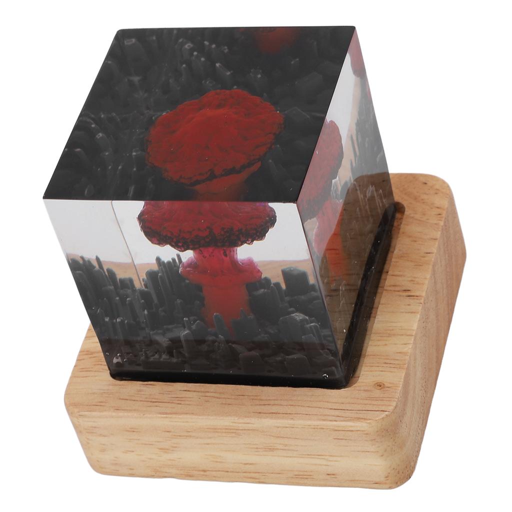 Mushroom Nuclear Blast Lamp Ornament Ambient Lamp Decoration Night Light Bedroom Living Room Decor USB Plug In 5V Red Light
