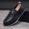 Little white shoes men's summer breathable casual shoes trendy versatile simple single shoes men's one-pedal board shoes breathable and comfortable