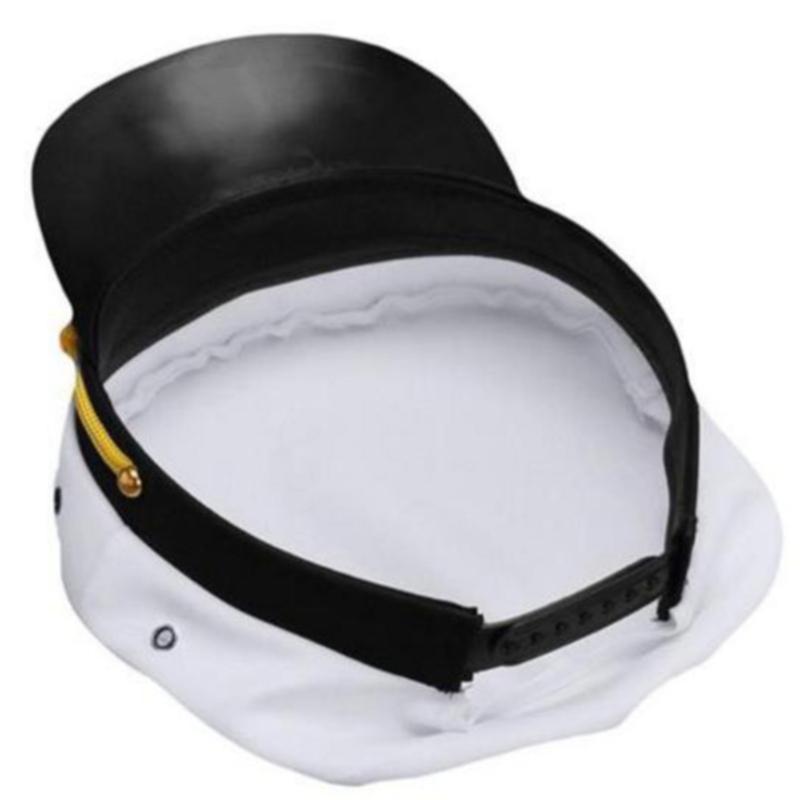White Anchor Sailor Cap Unisex Marine Captain Hat Casual Stylish Cosplay Party Performance Hat For Men Women Kids
