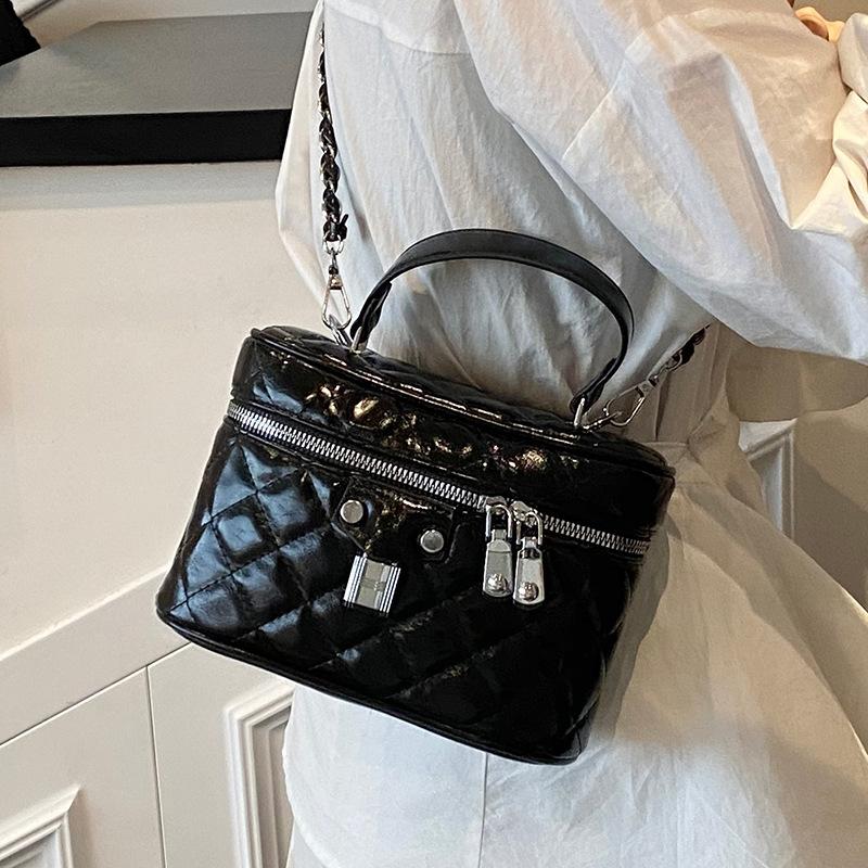 Mode neue Xiaoxiangfeng Koreanische süße tragbare Box Tasche modisch vielseitig ausländische leichte Luxus Kette Umhängetasche weiblich