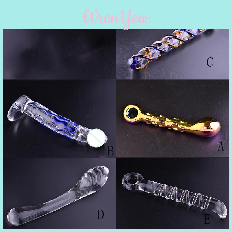 Glass Anal Metal Dildo Beads Butt Plug Crystal Balls Female Sex Toy Adult For