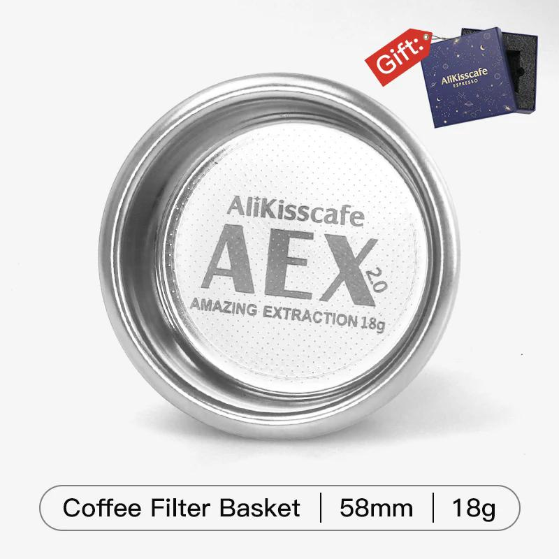 58mm Coffee Filter Basket For 58mm Espresso Portafilter Espresso Maker Filter Basket Double Layer Home Barista Accessories