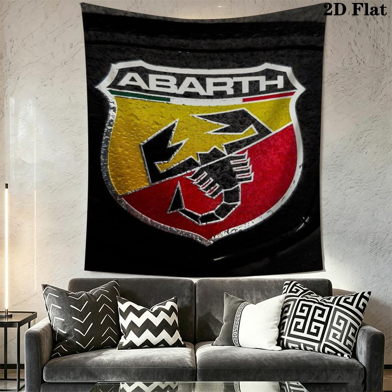 Abarth Wall Tapestry Aesthetic Wall Hanging Printed Fabric Blanket Decorative Tapestries for Bedroom Living Room Home Decor