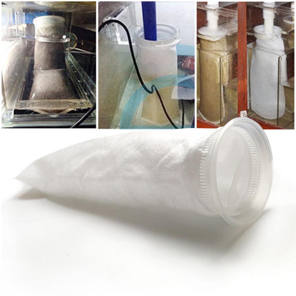 1 Pc 200 Micron 4 X 15 Inch Aquarium Reef Fish Tank Marine Sump Filter Sock Bag