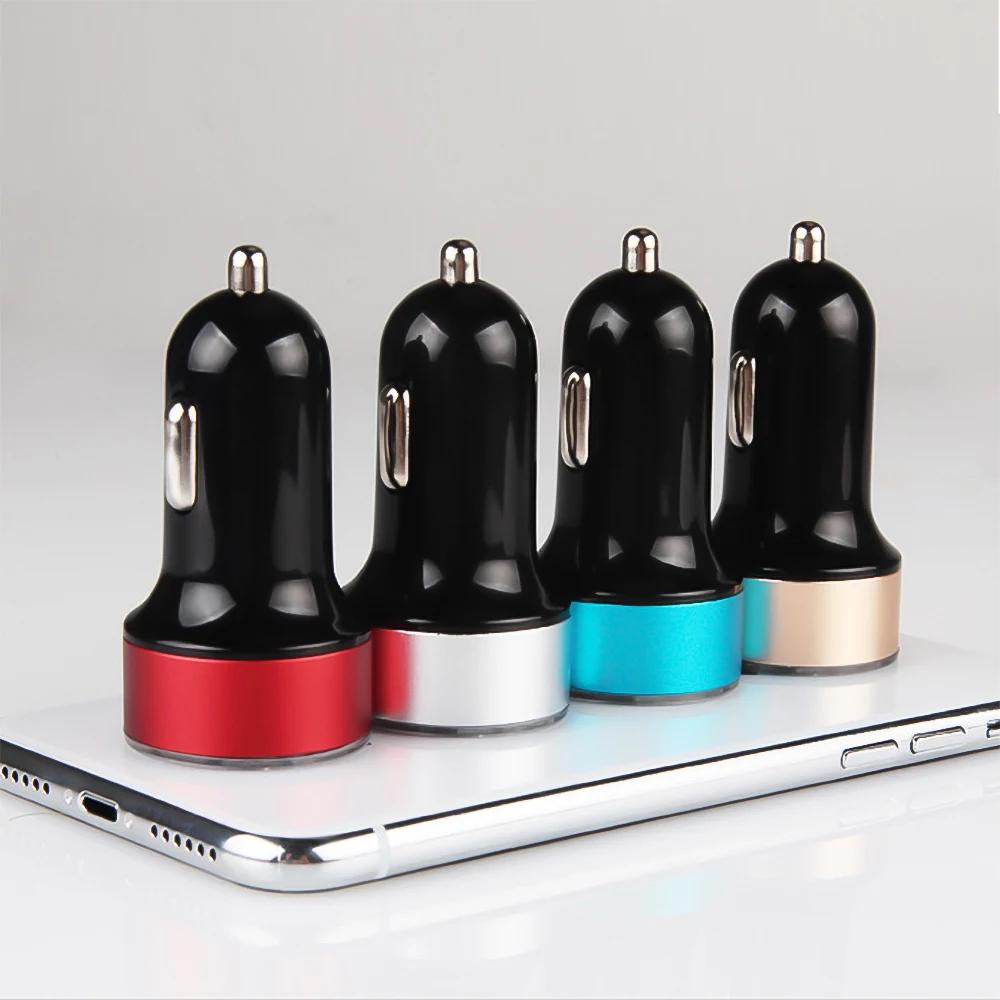 3.1A Dual Usb Car Charger 2 Ports Lcd Display 12V Car Cigarette Socket Lighter Car Phone Charger for Iphone 13 14 Pro Samsung