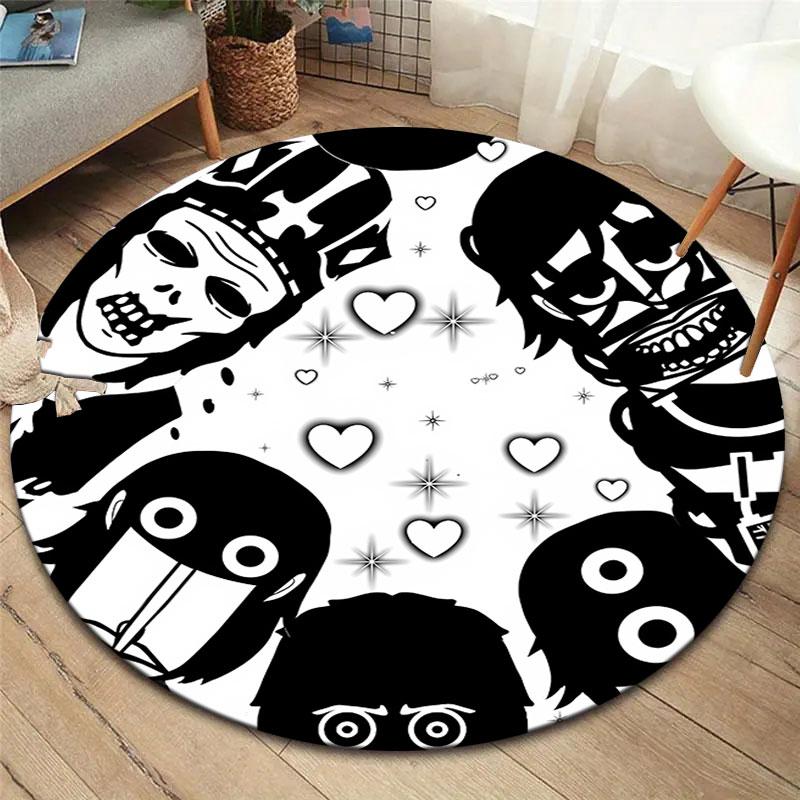 

Incredibox Round Area Rug,Carpet Rug for Living Room Bedroom Sofa Playroom Decor,Non-slip Floor Mat 80cmx80cm