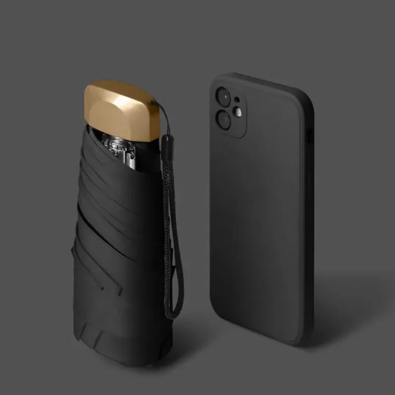 Compact & Fashionable Mini Sun Umbrella, Offers UV Protection - Durable 6-Bone Design, Built To Last with Prime Materials