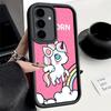 Phone Case for Samsung Galaxy A17 A16 A15 A14 A13 Pink Unicorn Rainbow A56 A36 A26 A55 A35 A25 A54 A34 A24 A53 A33 A23 A07 A06