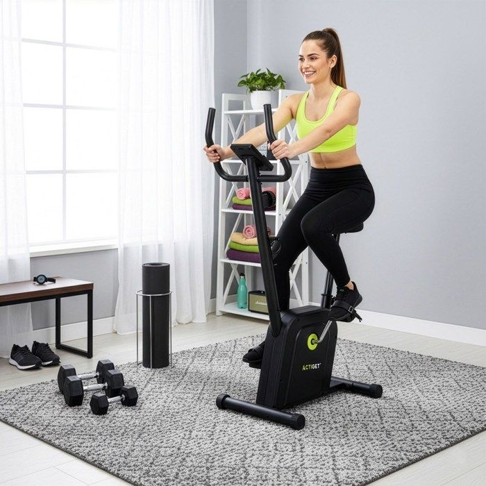 Vélo d'exercice - SPRINGOS - Magnétique - Silencieux - Ajustement de la résistance - Mixte