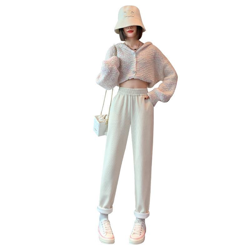 Harlan Pants Women's Autumn and Winter New European Cotton Velvet Sweatpants Loose Corduroy Casual Radish Pants