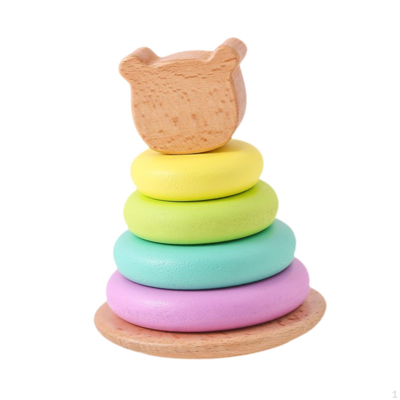 

Wooden Toy Set, Playhouse, Developmental for Fine Motor Skills, Problem Solving Preschool Without Ball