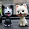 Gift Wobble Head Dolls Resin Shaking Head Dog Nodding Puppy Toys Bobblehead Dog Car Ornaments