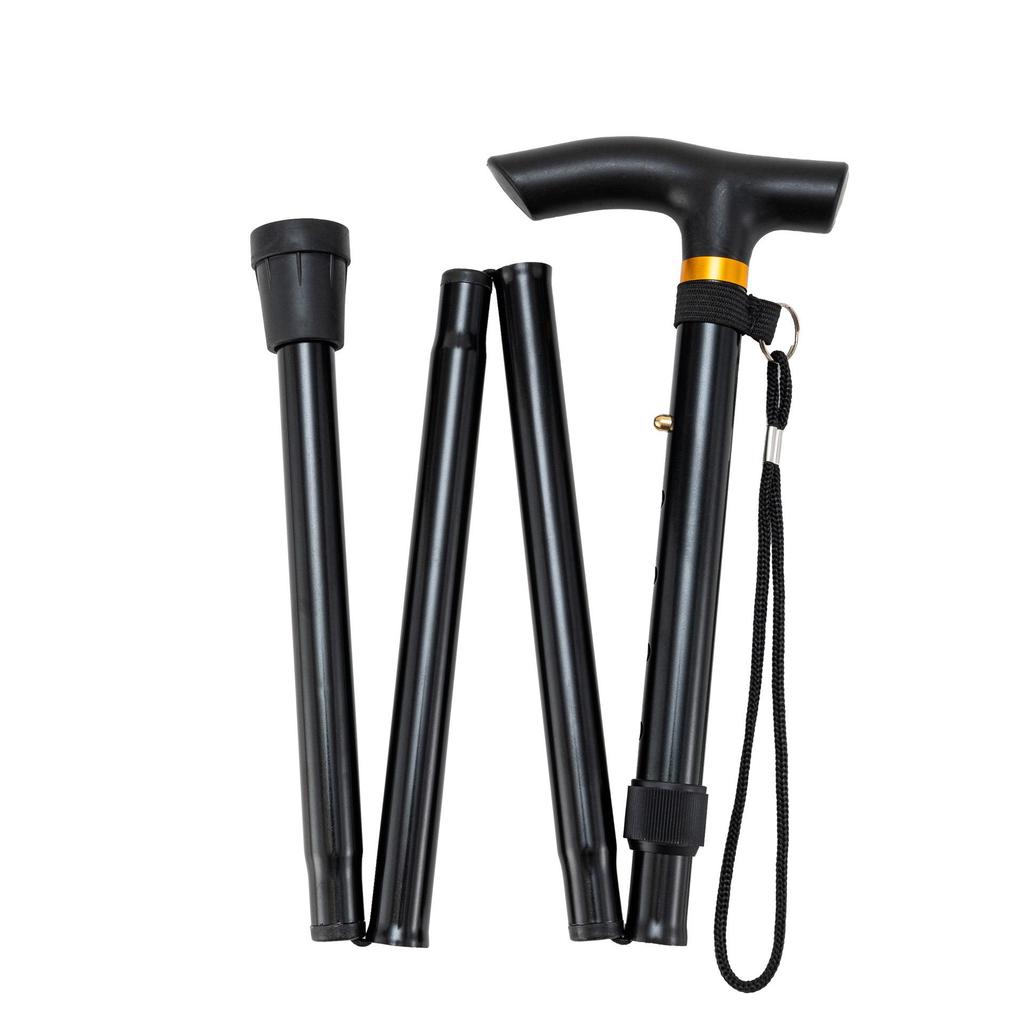 German Quality Ultra-Light 5-Section Telescopic Hiking Poles & Multifunctional Climbing Cane