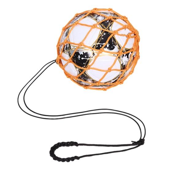 Soccer Ball Net Kicker Football Kick Trainer Nylon Mesh Bag Solo Soccer Kick Practice Training Return Trainer Net Football