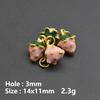 13pcs/Lot Mix Dessert Cake Ice Cream 3D Gold Color Enamel Charms For Jewelry Making Supplies Candy DIY Cute Pendant Accessories