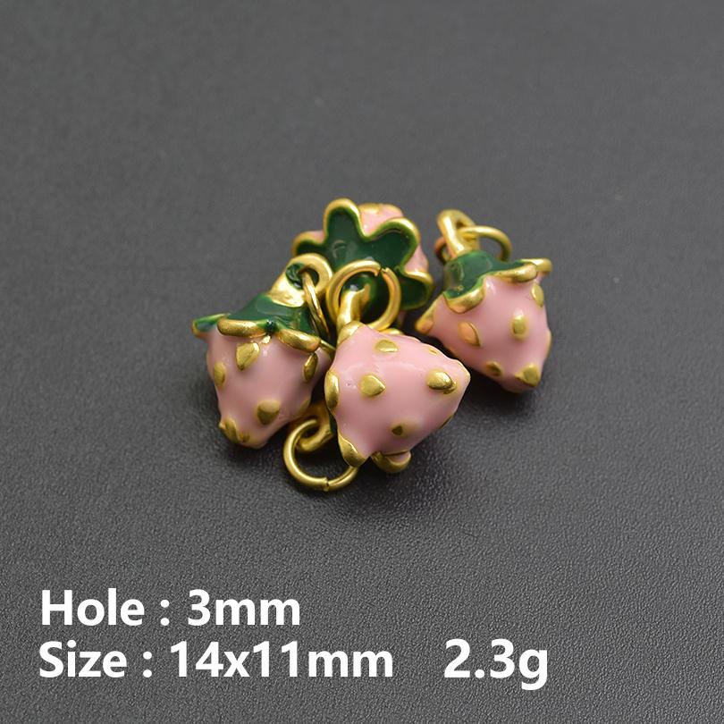 13pcs/Lot Mix Dessert Cake Ice Cream 3D Gold Color Enamel Charms For Jewelry Making Supplies Candy DIY Cute Pendant Accessories