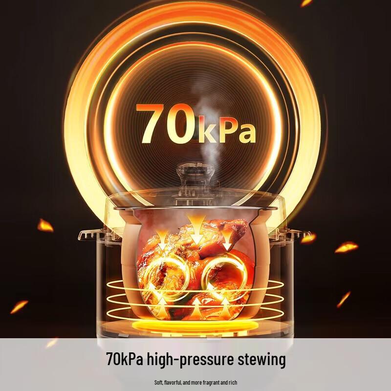 Joyoung 6L Smart Electric Pressure Cooker with Dual Pots