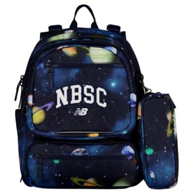 Tkaninowy Plecak Regularny Dziecięcy Czarno-Niebieski New Balance ND8PF1E023-BK