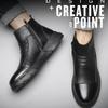 Herbst- und Winter Herrenstiefel Schneestiefel Freizeitschuhe Herren Reißverschluss Workwear Schuhe Herren Chelsea Kurzstiefel
