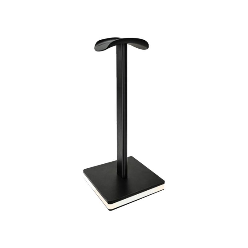 Universal Aluminum Headphone Stand Headsets Holder With Touch Control Lighting Modes And Space Saving Vertical Design