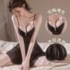New Pure Desire Sexy Spaghetti Strap Nightgown: Women's Mesh Lingerie with Chest Pad - See-through Temptation