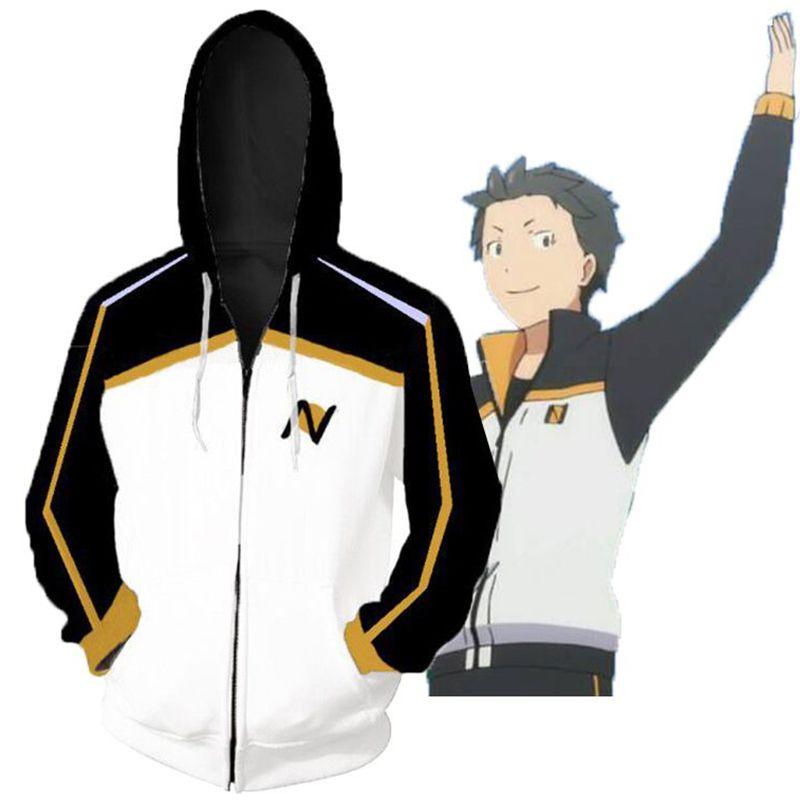 Kara Rezero Hajimeru Isekai Seikatsu Subaru Natsuki Moletom Pulôver