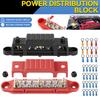 Car Truck Boat Camper 12v 150a 3 Terminal Studs Busbar Powerterminal Block M6 High Current Wiring Stud Battery Junction Block