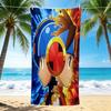 1Pc Cyberpunk Hero Profile Beach Towel, Quick Dry, Multi-Use for Beach Pool Gym Yoga Home Travel, Christmas, Halloween, Xmas Gift M929165