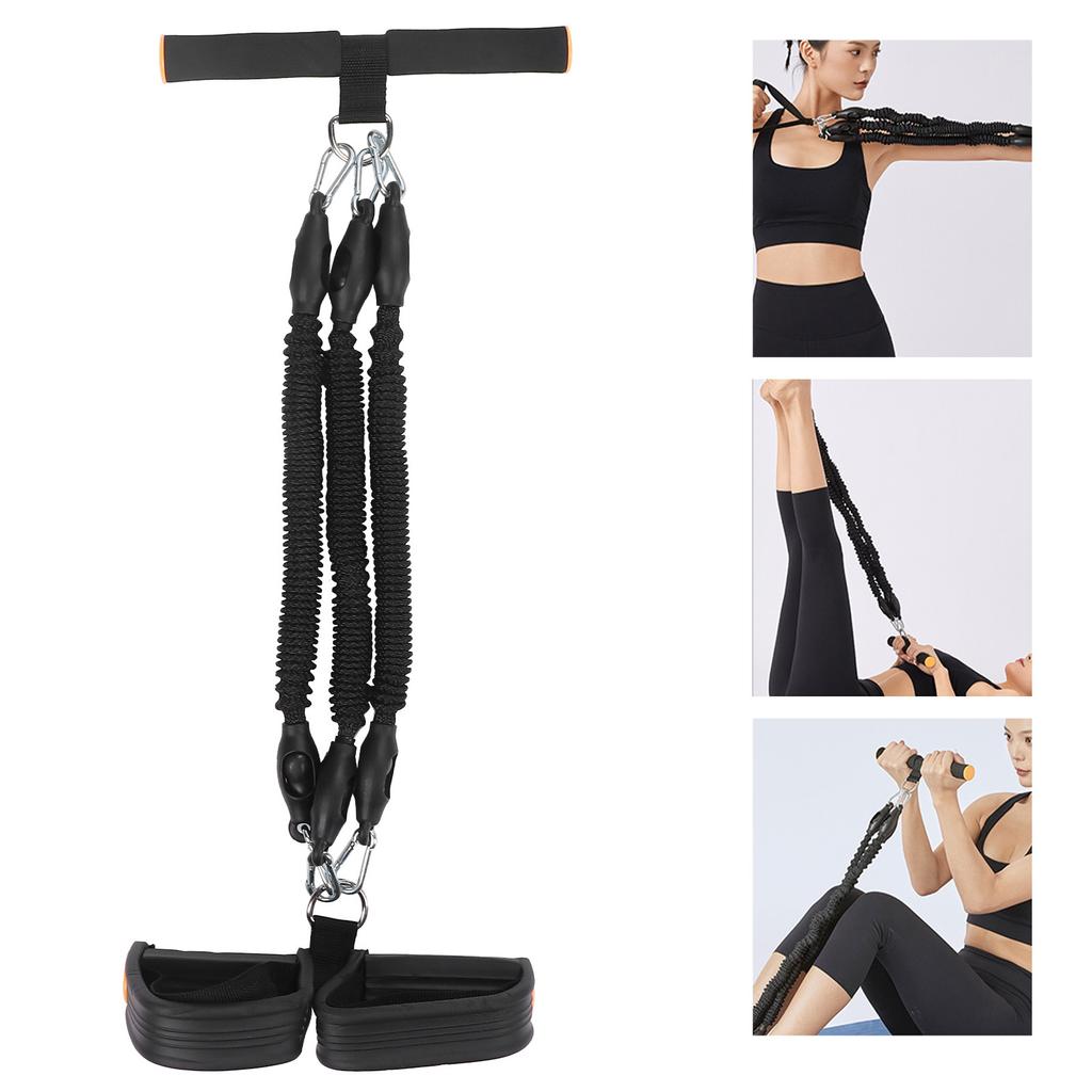 Foot Pedal Elastic Pull Rope Multifunction Abdomen Trainer Fitness Sit Up Pull Rope