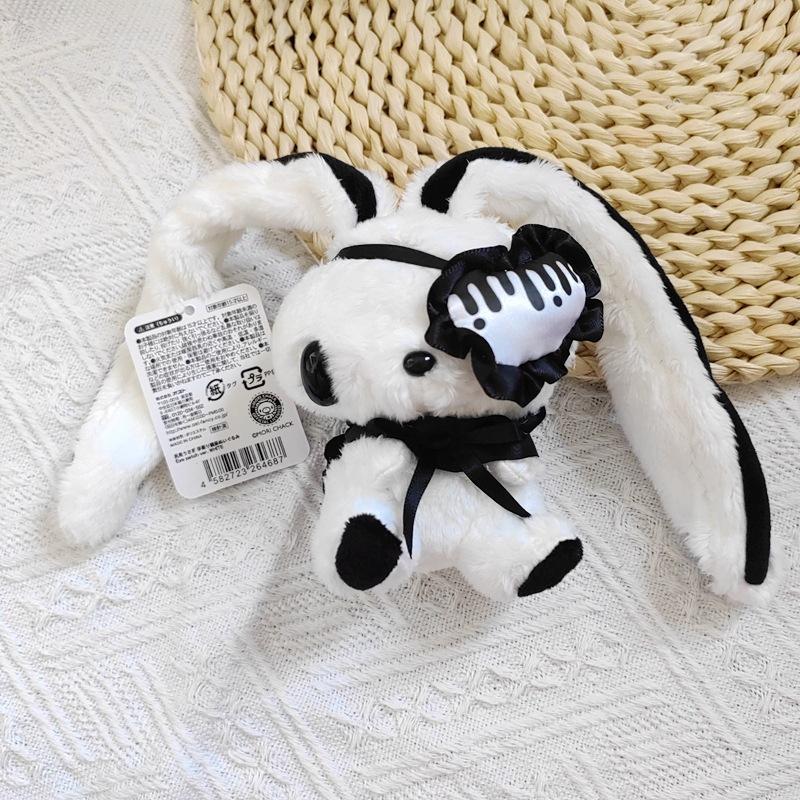 Gloomy Bear Hatsune Miku Collab Rabbit Plush Card Holder Kawaii Anime Bus Card Cover Fluffy Ear Bunny