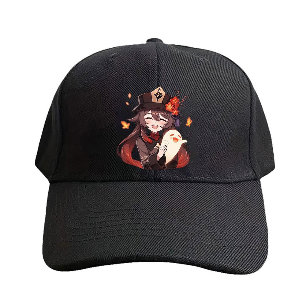 Hu Tao Genshin Impact woman man Adult Casual Fashion Baseball cap summer adjustable with Curved Brim sun protection sun hat
