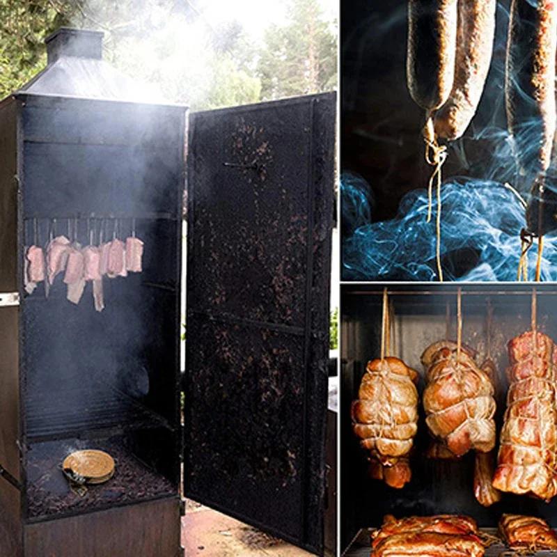 BBQ Izgara veya Tütsüleyici için Soğuk Duman Jeneratörü Odun Tozu Sıcak ve Soğuk Tütsüleme Somon Et Yakma Pişirme Paslanmaz BBQ Aletleri