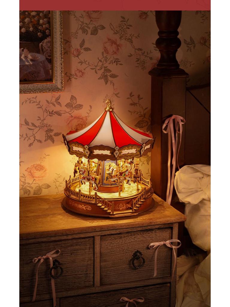 Carillon Giostra Rolife Fai da Te: Kit di Montaggio Fatto a Mano per un'Esperienza di Costruzione Infantile e Fantasiosa - Regalo Ideale per Bambine