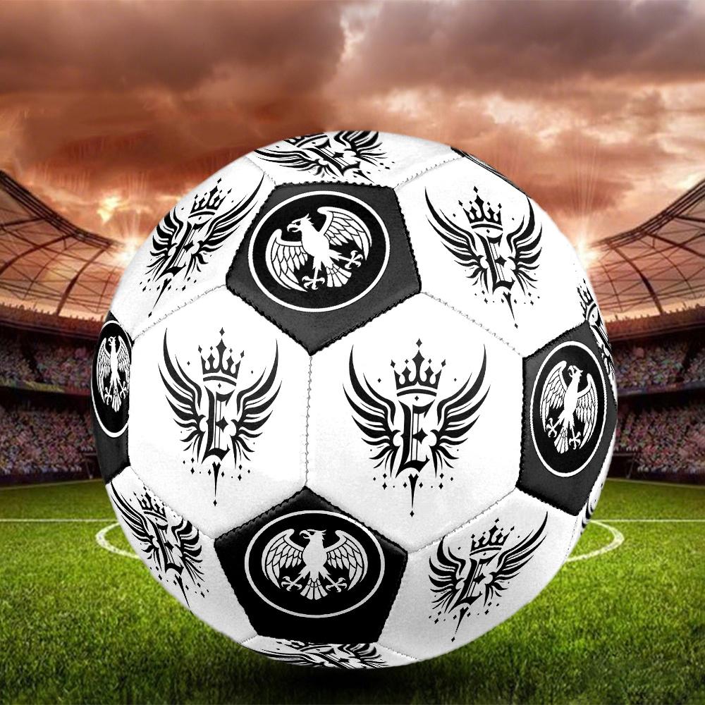 1PC Royal Emblem Eagle Symbol Badge Soccer Ball Size 5 Football Machine Sewn Indoor/Outdoor Universal Football S44