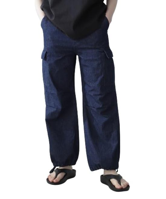AVIREX CARGO DENIM PANTS women s S 367 indigo 783-4211602