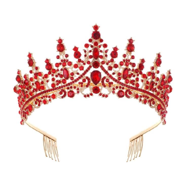 Luxurious Wedding Crowns Hairband with Rhinestones Decors Comfortable Styling Crownpiece For Bride And Reception Event