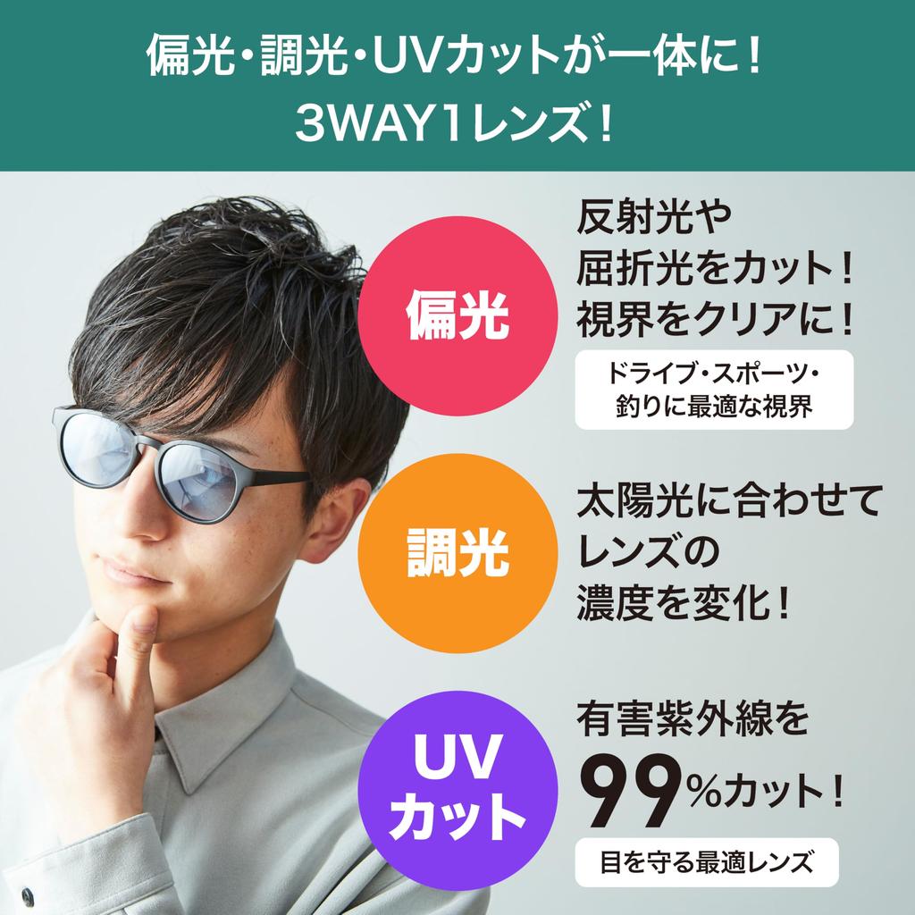 Sorge Outdoor and UV Perfect for and Made In Sabae Sunglasses, Polarized, Photochromic, Protection, Sports, Fishing, Driving, (Crown Panto, Brown)