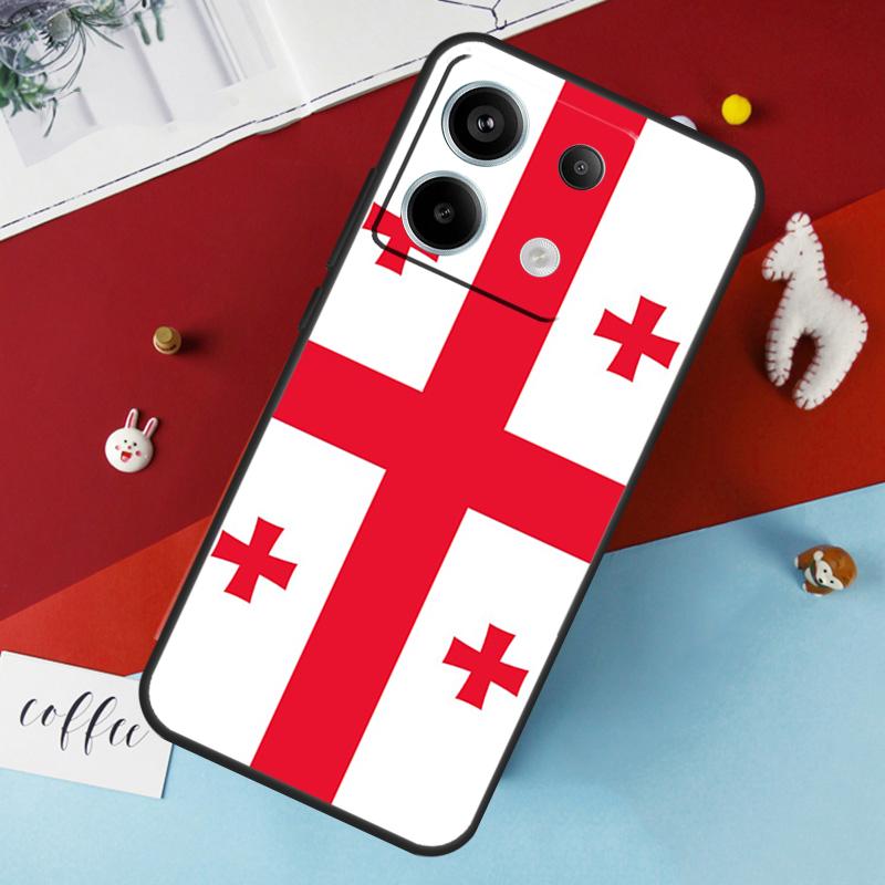 Georgia Grunge Flag Case For Xiaomi Redmi Note 13 Pro 14 12 11 10 15 Pro Plus Redmi 10C 12C 13C 14C 15C 15 Cover