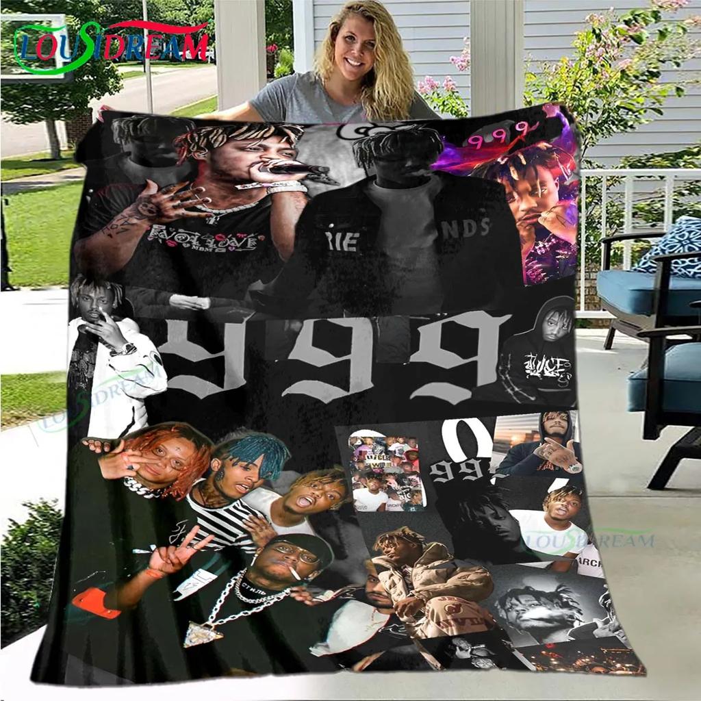 Mode Hip-Hop-Sänger J-Juice WRLD Flanell Decke für Erwachsene und Kinder Sofa Bett Dekoration Decke Tragbare Decke Geschenk